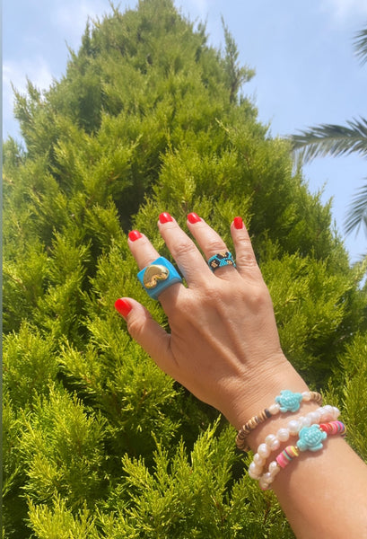 Anillo Candy Turquesa