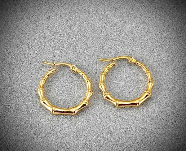 Pendientes Aros Little Bambú