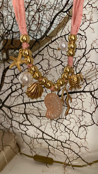 Collar Coral Rosa