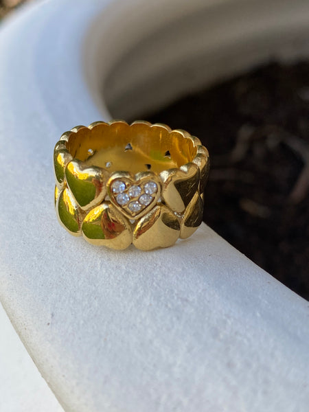 Anillo Corazones
