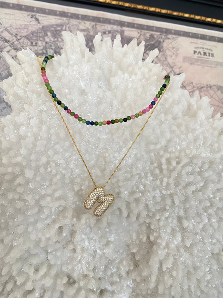 Collar inicial golden globe