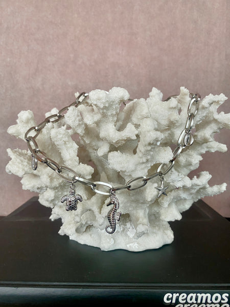 Collar Verano Azul Plata