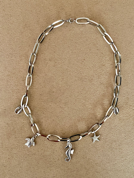 Collar Verano Azul Plata